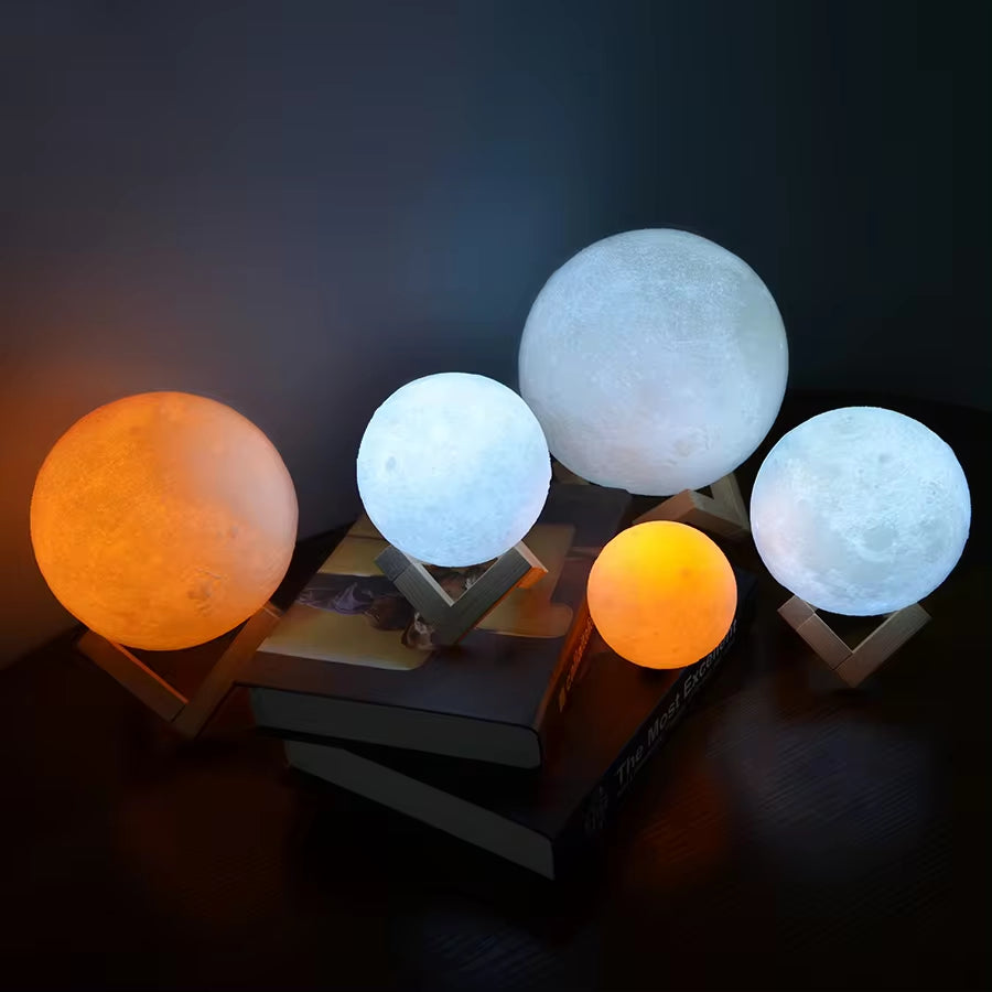 Rechargeable Moon Lamp Touch Light Switch