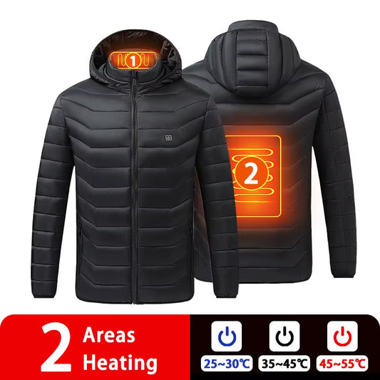  Heated Jacket Women'S Warm Vest USB Men'S Heating Jacket Heated Vests Coat Hunting Hiking Camping Autumn Winter Male